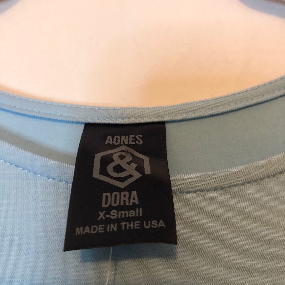 Agnes & Dora Baby Blue Ruffle Tunic - Picture 4 of 6
